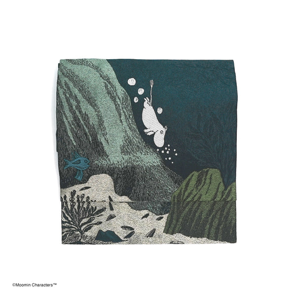 ＜MOOMINコラボ＞西陣織なごや帯「MOOMIN’s Treasure Dive-ムーミンの宝探しダイブ-」