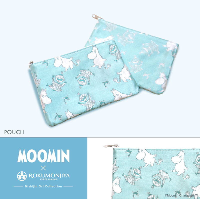 ＜MOOMINコラボ＞西陣織フラットポーチ