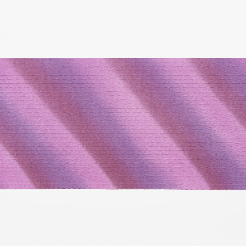 グラデーション九寸 西陣織 名古屋帯  7色 青 紫 グレー トリコロール